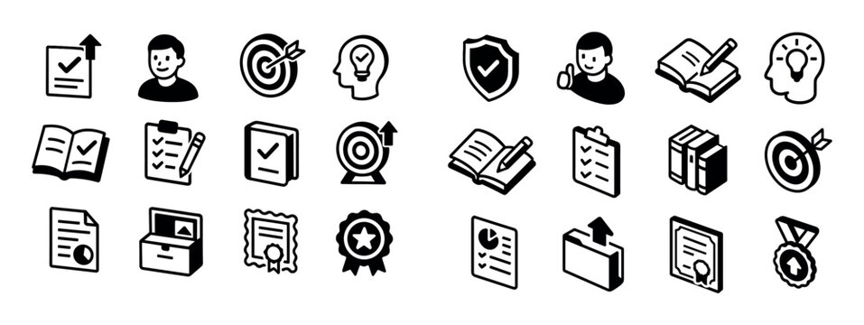 Isometric Tutoring Icons