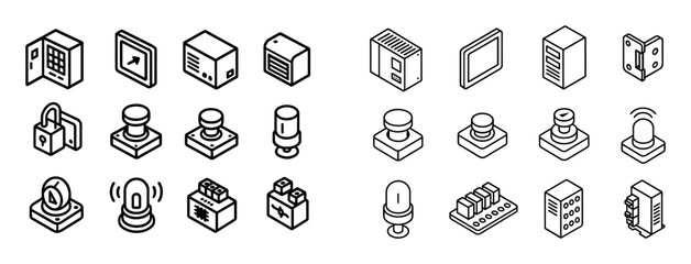 Isometric Automation Icons