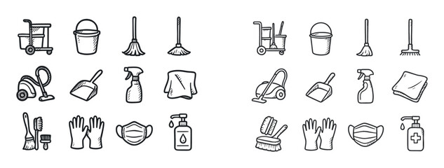 Cleanliness Icon Grid