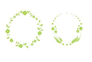 シンプルでエレガントなフラワーフレーム1　