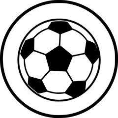 Fototapeta premium Football icon design illustration. icon concept in flat 