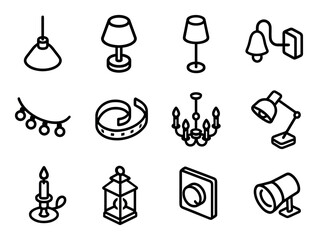 Isometric Lighting Icons