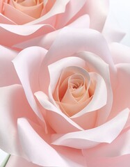 Two soft pink roses, center focus, smooth delicate petals