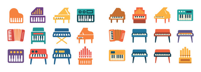 Colorful Keyboard Icons