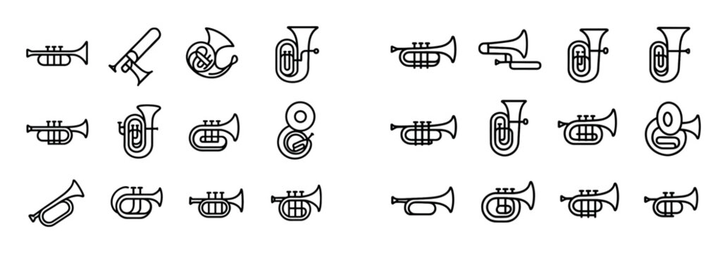 Brass Instruments Icons