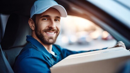 Running a successful courier business with reliable delivery services and happy customers on a sunny day