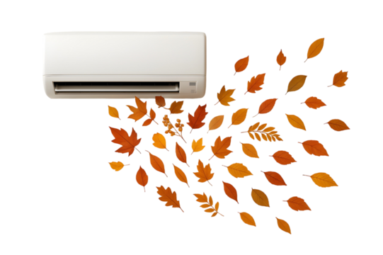 air conditioner on white background