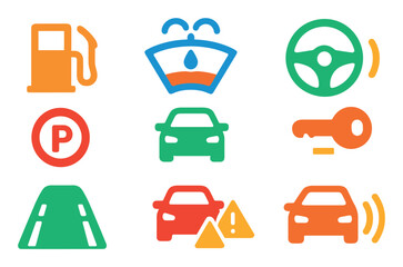 Car Dashboard Icons