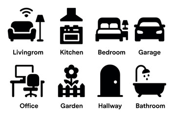 Smart Home Icon Grid