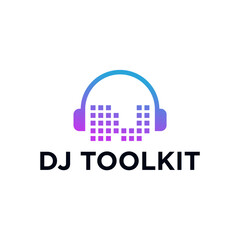Gradient Modern Headphone Music DJ Toolkit Application Mobile Icon Symbol