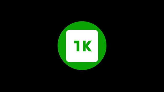1k Subscriber User Icon Symbol