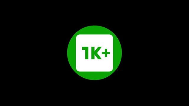 1k Subscriber User Icon Symbol