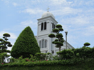 長崎県平戸市、竣工1929年、鉄筋コンクリート造の紐差教会