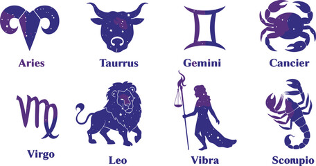 Zodiac signs illustration, astrology symbols, horoscope chart, mystic artwork, celestial drawing, star sign icons, spiritual vector, astrological design, zodiac art