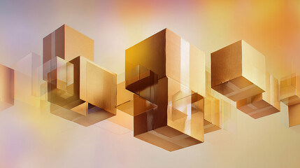 Abstract e-commerce logistics concept