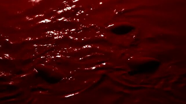 Abstract Background of Thick Blood Red Fluid.