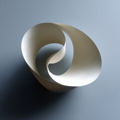 folded paper shadow effect on solid color, minimal 3D style, copyspace