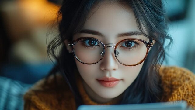 A woman in everyday life looking at her smartphone, possibly checking notifications or messages