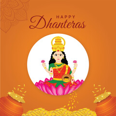 Indian style happy dhanteras 