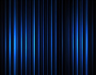 Obraz premium Dark, vertical lines with blue light glowing between them