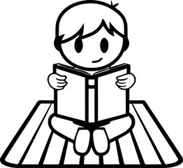 SVG vector illustration of school stationery, books, and students.Office Supplies for Creative Projects and Studying Activities