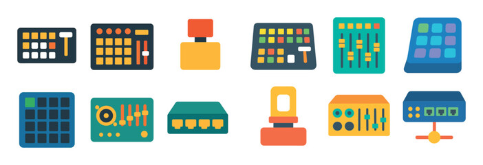 Obraz premium Video Equipment Icons
