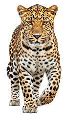Obraz premium leopard isolate on white background