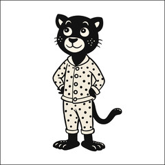 Vector cool cat cartoon mascot vector character