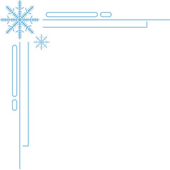 Christmas Snowflake Corner