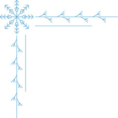 Christmas Snowflake Corner