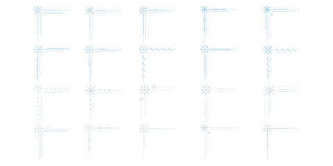 Christmas Snowflake Corner