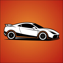 Green drag race illustration isolated in black background for poster tshirt graphic design busin
