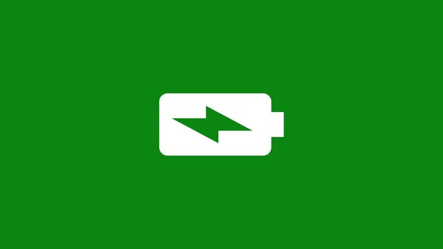 battery charging full electric battery icon. battery full charging icon