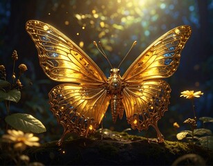 Beautiful butterflies flutter gracefully, showcasing vibrant colors and delicate wings