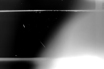 Abstract black and white scanner texture with noise, grain, static and glitch distortion background