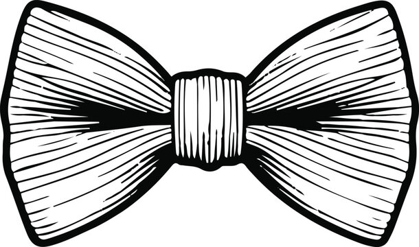 black and white bow tie clip art preview