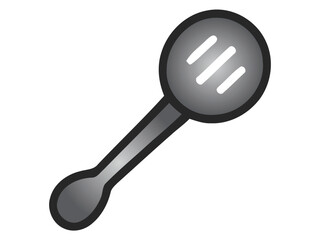 Vector illustration of a spoon icon. Flat design style for kitchen, cooking, café, and food preparation concepts