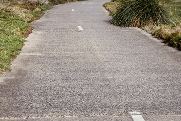 bike and walking trail in parkland