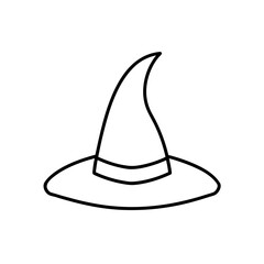 Simple outline of a witch hat