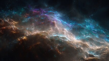 Fototapeta premium Colorful Abstract Nebula In Deep Space