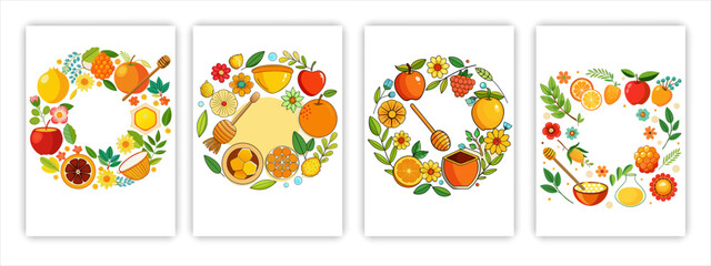 Watercolor orange tropical fruit hand drawn wreath orange illustration for packaging textile