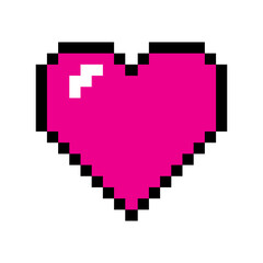 Obraz premium love vector pixel design illustration