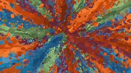 Explosion of Colors Abstract Paint Splatter Background.