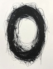 Abstract ink circle
