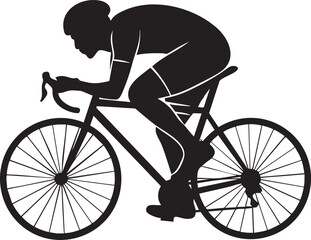 Fototapeta premium Sprint Racing Pose silhouette vector