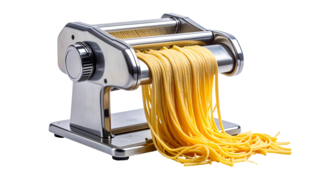 Pasta extruded from steel machine
