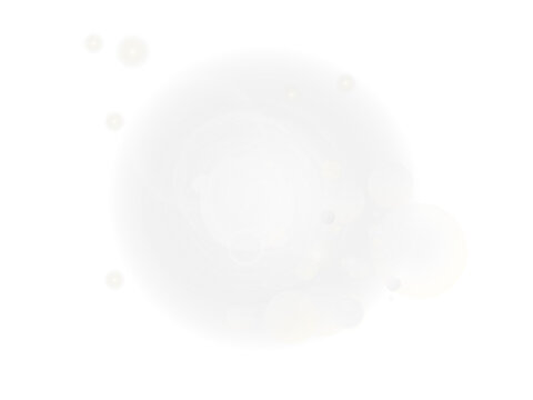 Large soft white glowing bubble effect abstract circular light design - modern minimalist spherical lens flare vector element for presentations and technology.
