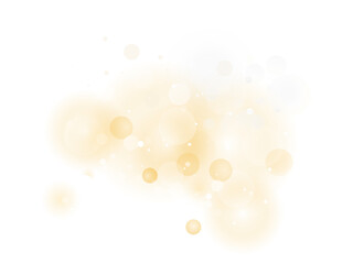 Luxury gold dust light effects PNG. Sparkling confetti texture or fine particle overlay for festive and beauty digital design