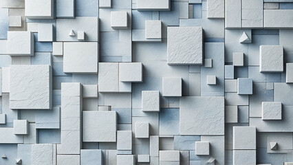 textured cubism in stone