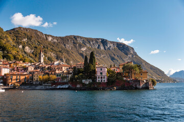Quay in Varenna, on the shore of Lake Como